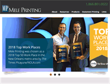 Tablet Screenshot of meleprinting.com